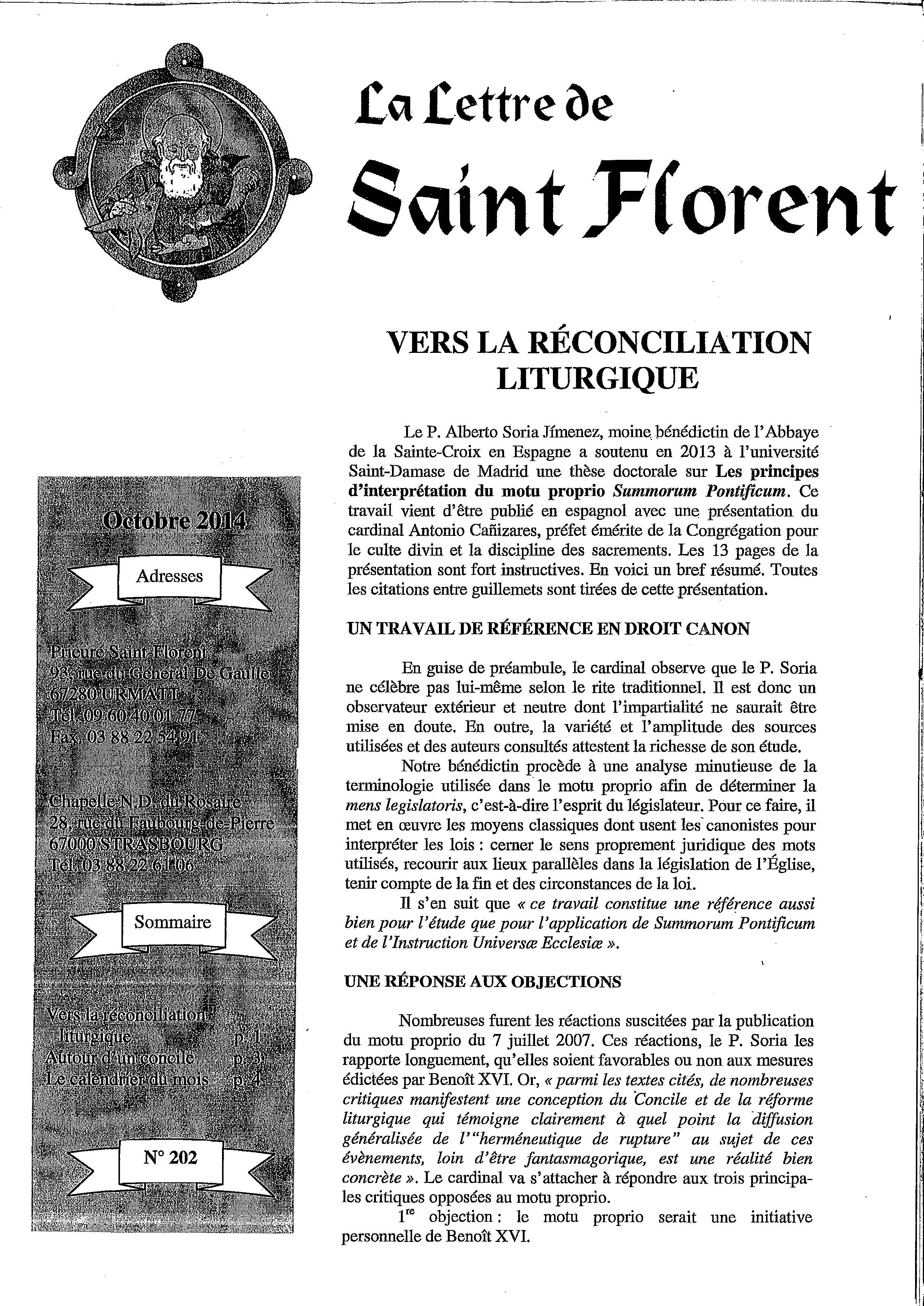 Lettre de Saint Florent - Octobre 2014_Page_1