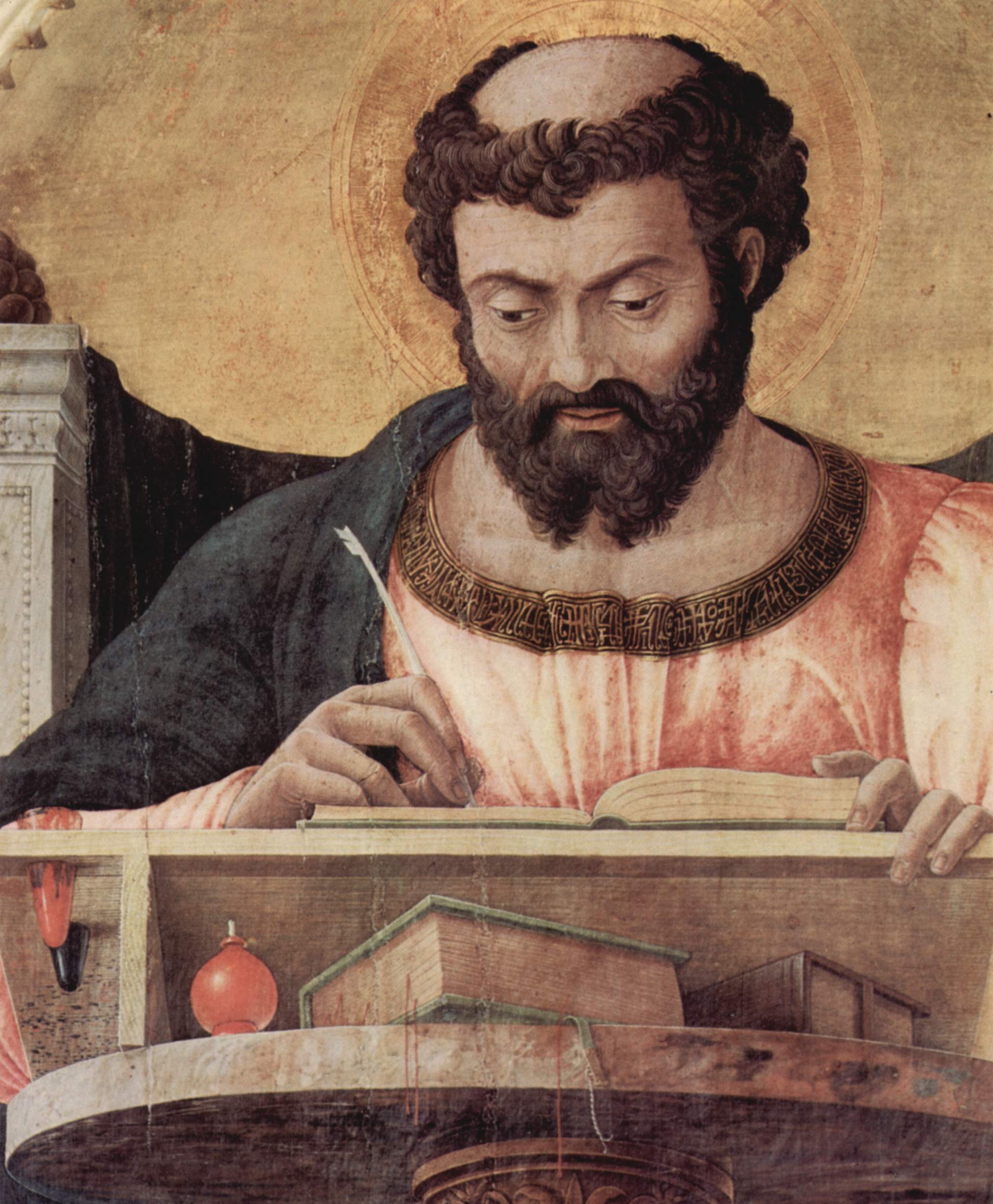 Andrea Mantegna - saint Luc à son pupitre