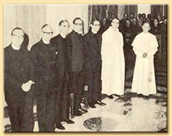 Pasteurs protestants avec Paul VI (10 avril 1970)