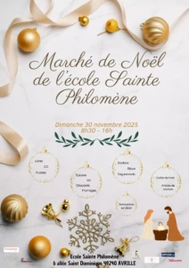 Affiche marché de noël 2025