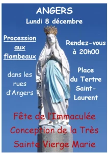 Affiche procession - fête de l'Immaculée Conception 3